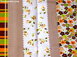 Cotton Blanket Beige Prints بطانية قطن مع طباعة بيج