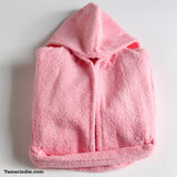Pink Hooded Kids Bathrobe| روب حمام للأطفال لون وردي