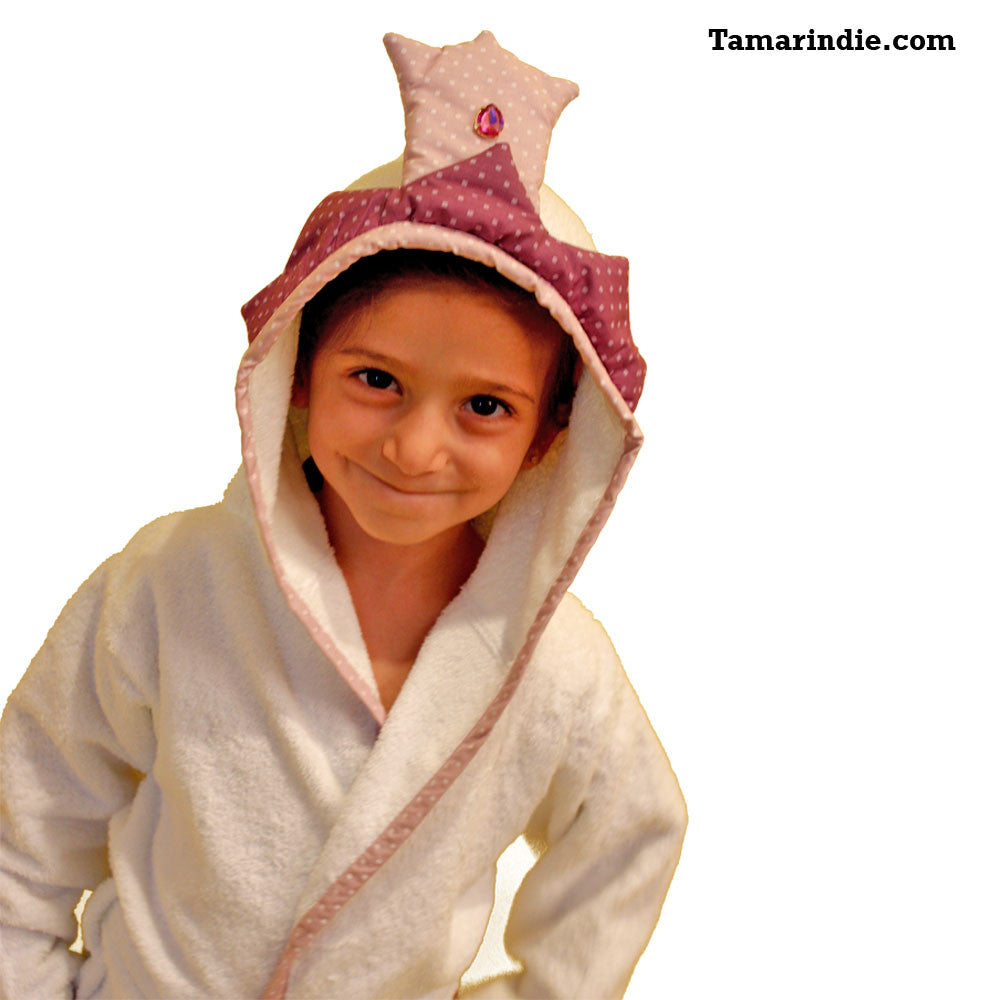 The Princess- Kids Towel Bathrobe|الاميرة- روب حمام منشفة للاطفال