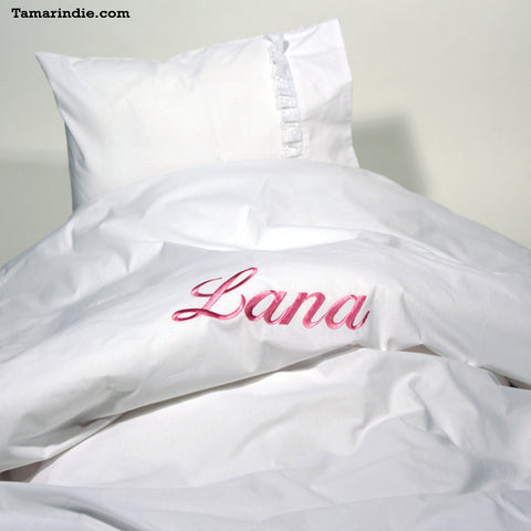 Luxury Personalized Cotton Baby Bedding|طقم مفارش فاخر للأطفال الرضع مطرز