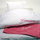 Luxury Personalized Cotton Baby Bedding|طقم مفارش فاخر للأطفال الرضع مطرز