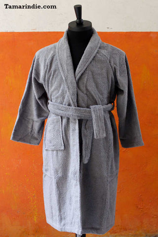 Men's Grey Bathrobe