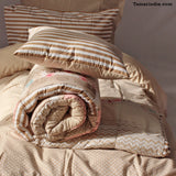 Beige Mixed Pattern Bedspread|غطاء سرير بيج ذات نمط ممزوج