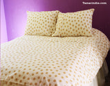 Beige Polka Dots Duvet Bed Set|طقم مفارش النقاط البيج مع لحاف