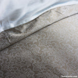 Light Beige Sateen Cotton Bed Sheets|طقم مفارش قطن حريري لون بيج فاتح