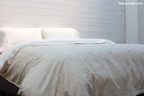 Light Beige Sateen Cotton Bed Sheets|طقم مفارش قطن حريري لون بيج فاتح