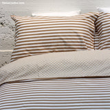 Beige Mixed Pattern Duvet Bed Set|طقم مفارش الأنماط الممزوجة البيج مع لحاف