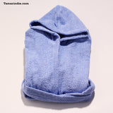 Blue Hooded Kids Bathrobe| روب حمام للأطفال لون أزرق