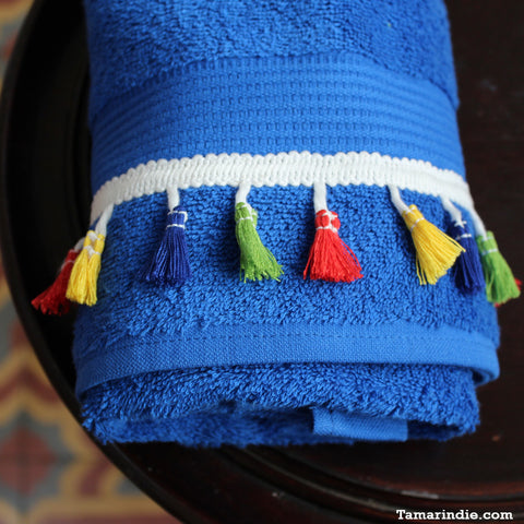 Blue Sunshine Hand Towel Set| منشفتي الإشراق الأزرق لليدّ