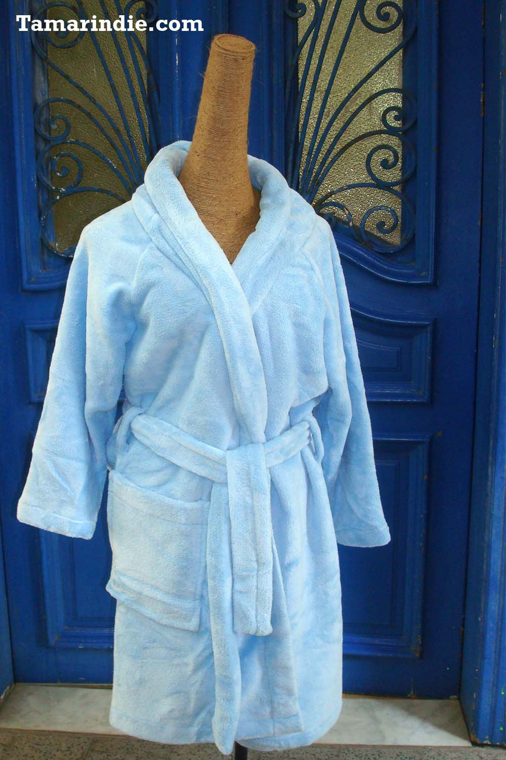Light Blue Winter Robe|روب ازرق فاتح للشتاء