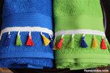 Green Dusk Hand Towel Set| منشفتي الغروب الأخضر لليدّ