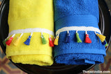 Blue Sunshine Hand Towel Set| منشفتي الإشراق الأزرق لليدّ