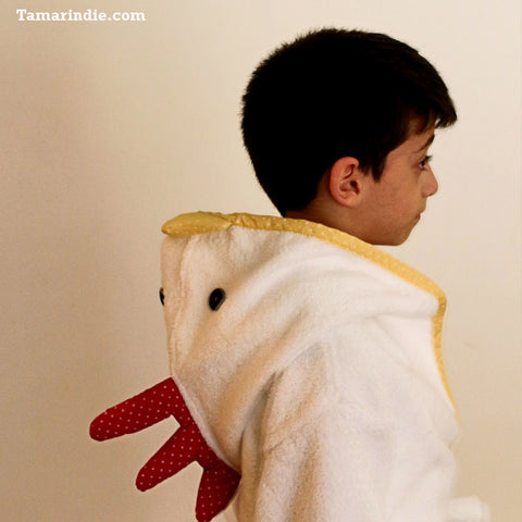 The Rooster- Kids Towel Bathrobe|الديك- روب حمام منشفة للاطفال
