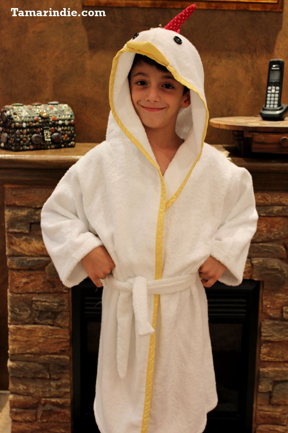 The Rooster- Kids Towel Bathrobe|الديك- روب حمام منشفة للاطفال