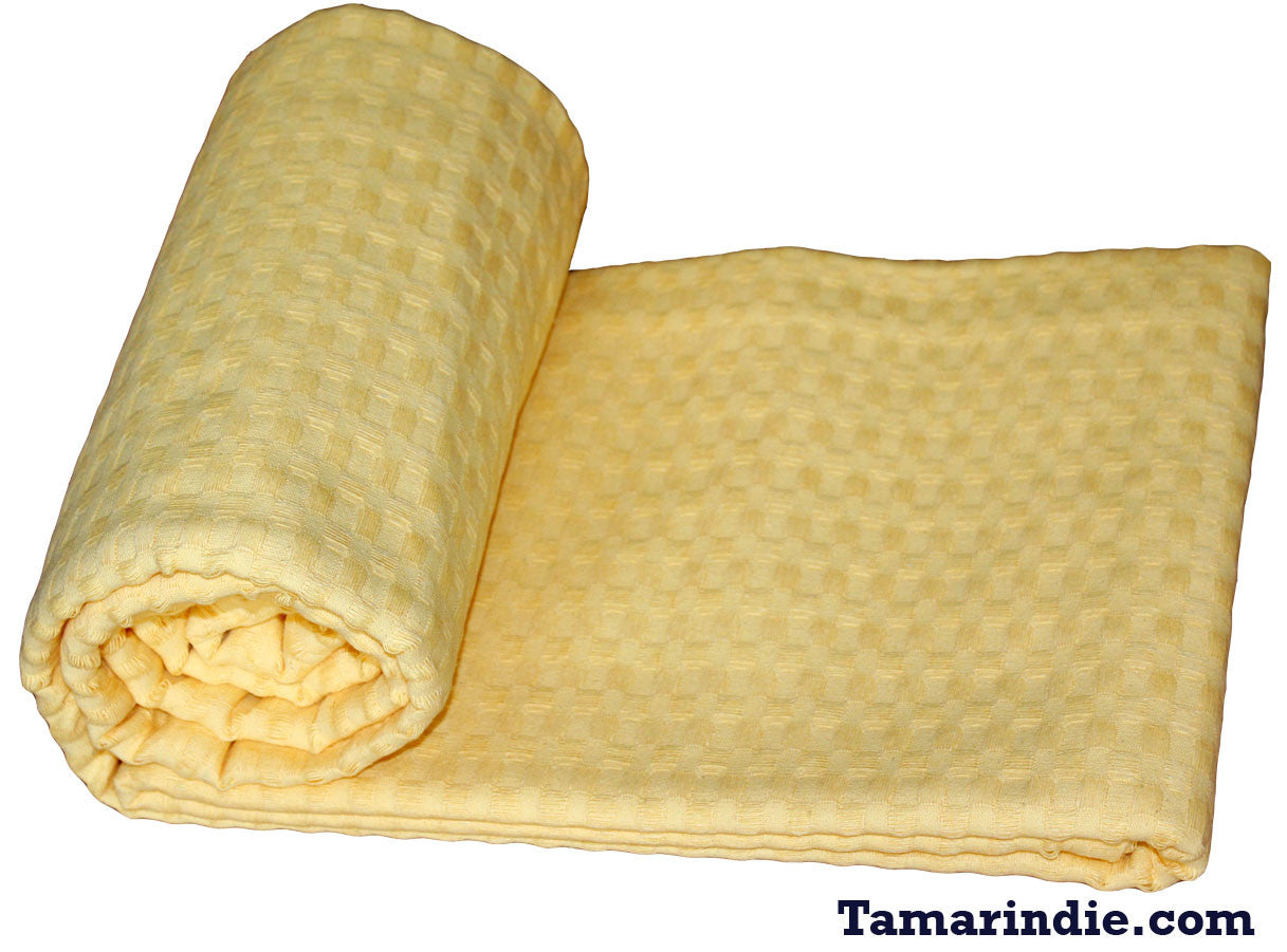 Yellow Cotton Blanket|بطانية قطن صفراء