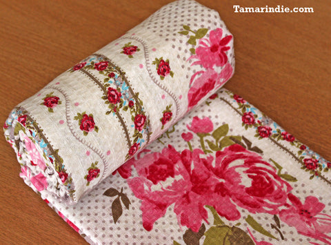 Cotton Blanket with Flowers|بطانية قطن مع ازهار