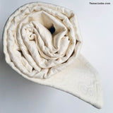 Off-White Swirls Luxury Soft Cotton Blanket|بطانية قطنية مع دوائر فاخرة وناعمة لون قريب الى الأبيض