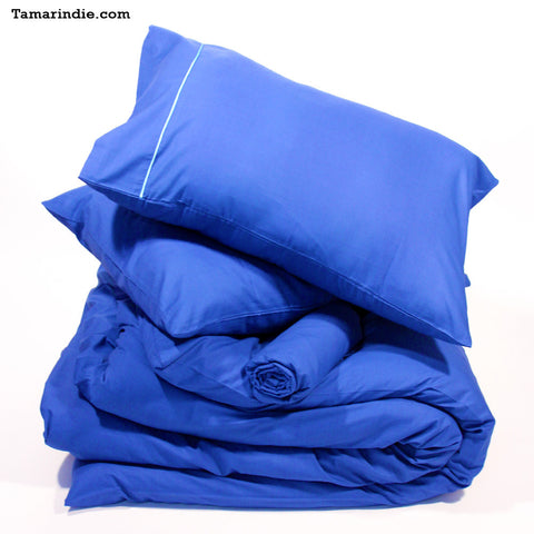 Dark Blue Bed Sheet Sets|مفارش سرير لون أزرق داكن