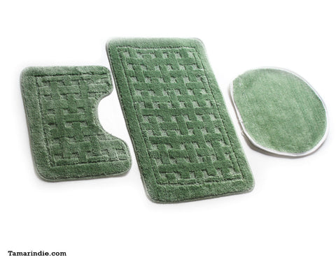 Light Green Bath  Mat Sets|سجاد حمام اخضر فاتح