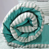 Green Mixed Pattern Bedspread|غطاء سرير أخضر ذات نمط ممزوج