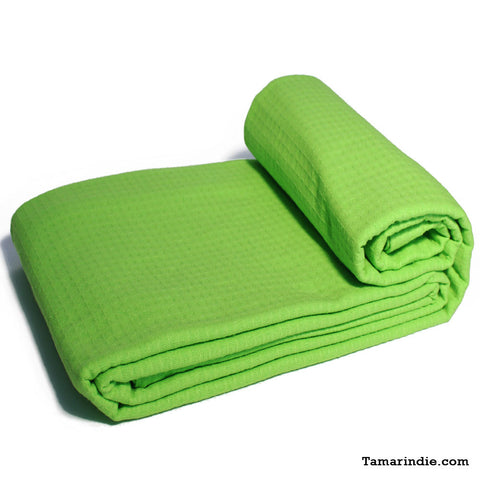 Green Cotton Blanket|بطانية قطن خضراء