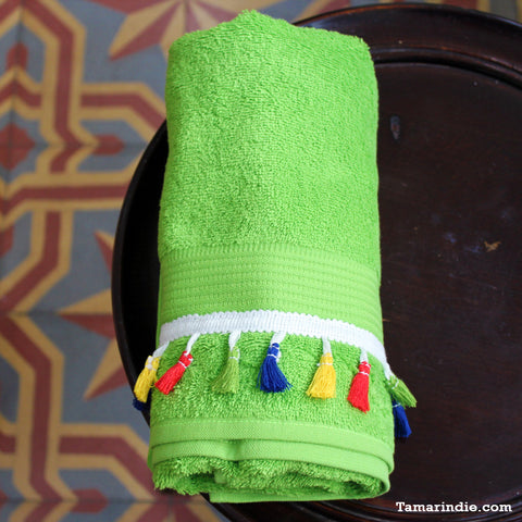 Green Dusk Hand Towel Set| منشفتي الغروب الأخضر لليدّ