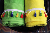 Green Sunshine Hand Towel Set| منشفتي الإشراق الأخضر لليدّ
