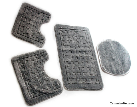 Grey Bath Mat Sets|سجاد حمام رمادي