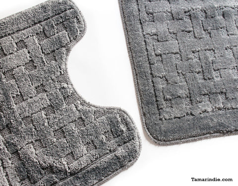 Grey Bath Mat Sets|سجاد حمام رمادي