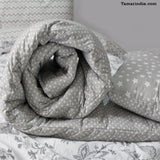 Grey Mixed Pattern Bedspread|غطاء سرير رمادي ذات نمط ممزوج