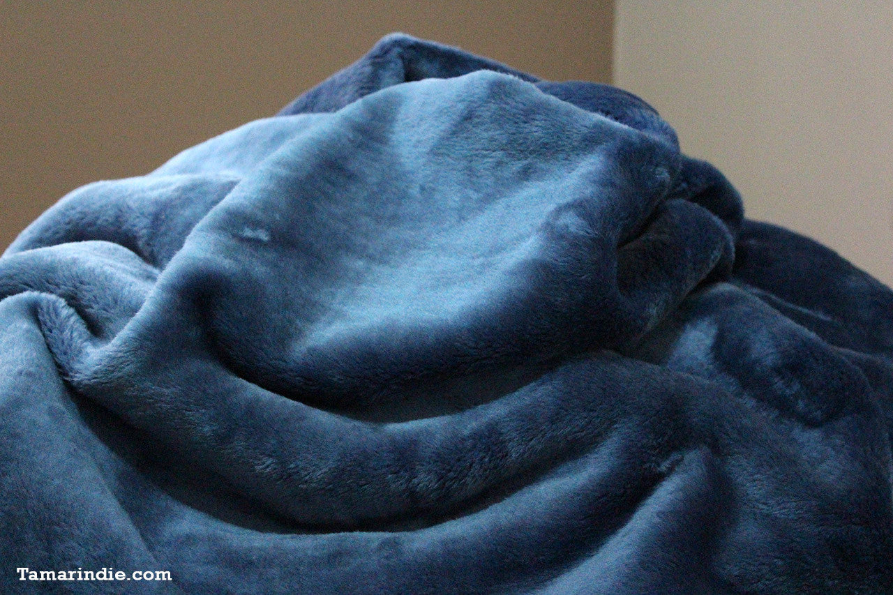Oil Blue Single Winter Blanket|بطانية منفردة للشتاء