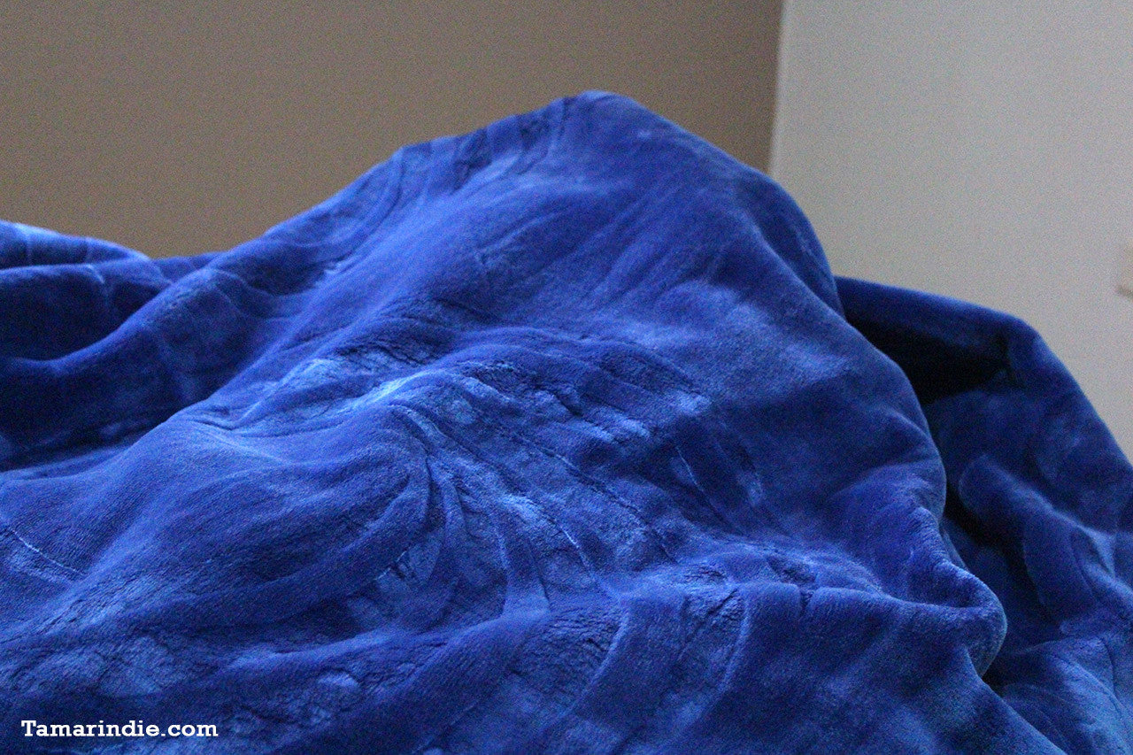 Navy Blue Single Winter Blanket|بطانية للشتاء
