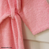 Pink Hooded Kids Bathrobe| روب حمام للأطفال لون وردي