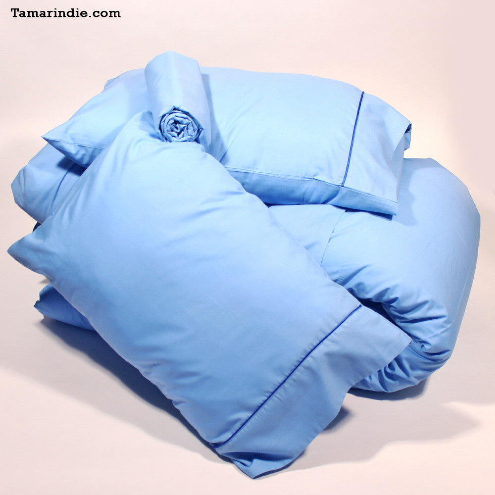Light Blue Bed Sheet Sets|مفارش سرير لون أزرق فاتح
