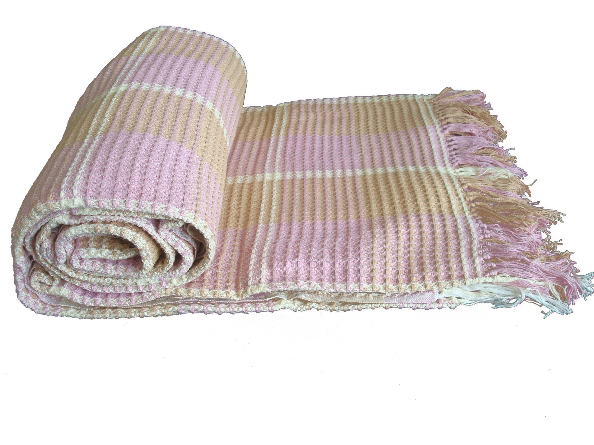 Light Pink Single Blanket|غطاء سرير مفرد قطنيزهري