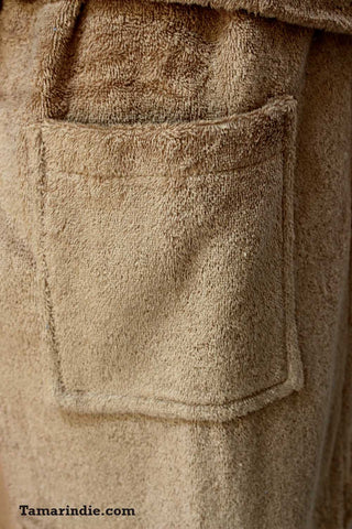 Men's Beige Bathrobe