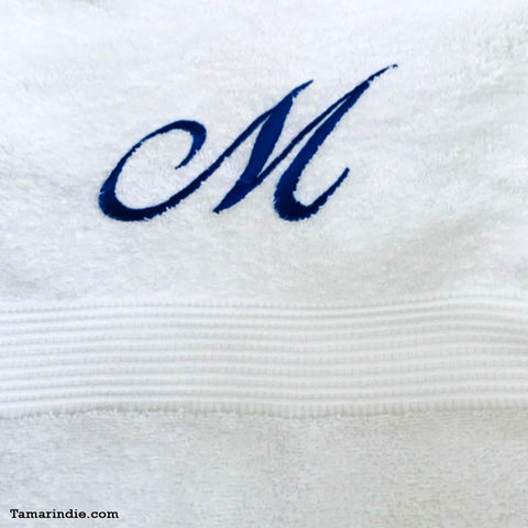 Set of Two Large Blue Towels|منشفتان كبيرتان لونهما ازرق