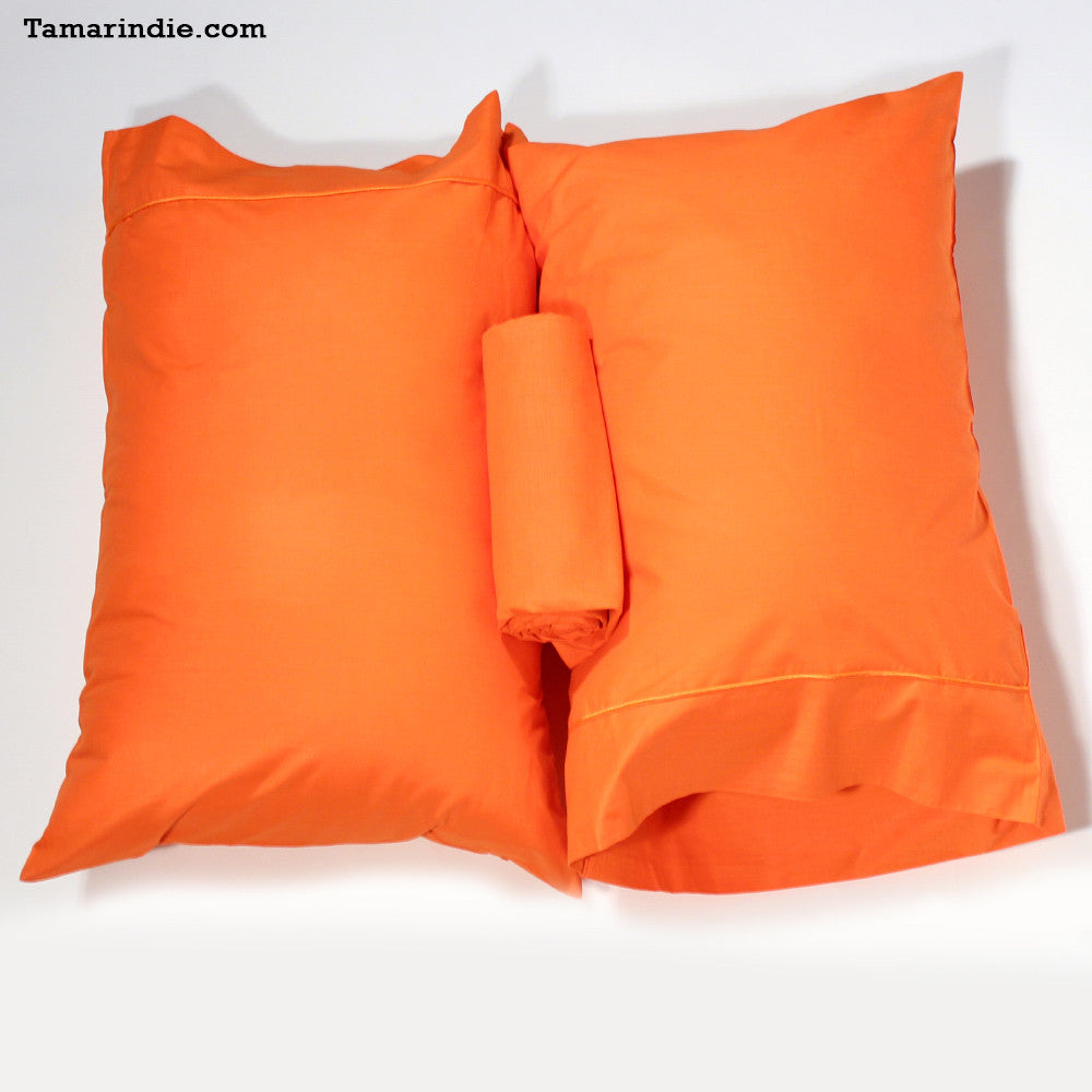 Orange Bed Sheet Sets|مفارش سرير لون برتقالي