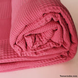 Extremely Soft Pink Cotton Throw|بطانية قطنيةوردية بغاية النعومة