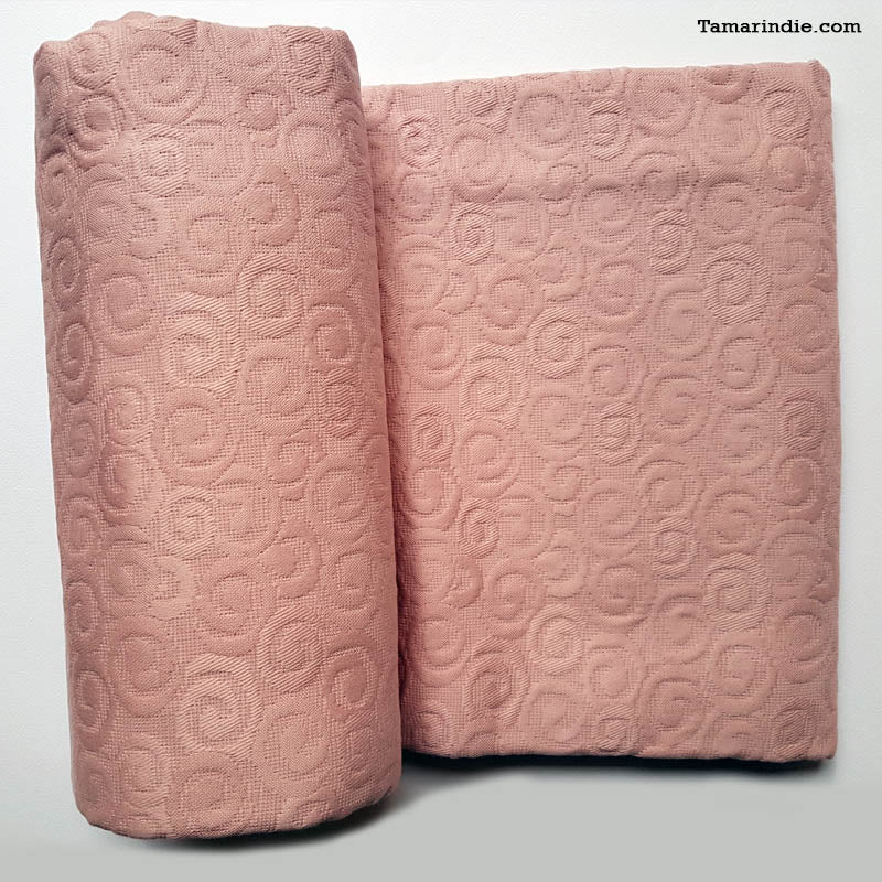 Pink Swirls Luxury Soft Cotton Blanket|بطانية قطنية مع دوائر فاخرة وناعمة لون وردي