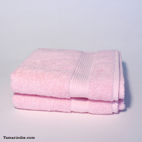 Set of Two Light Pink Hand Towels|منشفتي يدّ لون وردي فاتح
