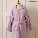 Thick Purple Hooded Bathrobe for Grownups or Kids| روب حمام سميك للكبار أو للصغار لون بنفسجي