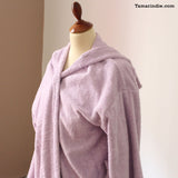 Thick Purple Hooded Bathrobe for Grownups or Kids| روب حمام سميك للكبار أو للصغار لون بنفسجي
