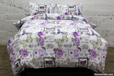 Purple Flower Best Value Duvet Bed Set|طقم شراشف القيمة الافضل الزهرة البنفسجية مع لحاف