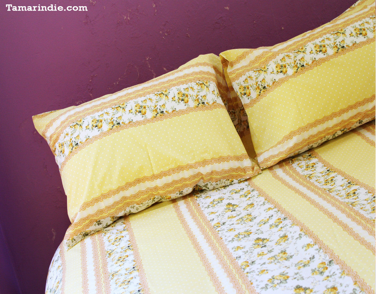 Sunny Cotton Duvet Bed Set|طقم مفارش قطنية مشمسة مع لحاف