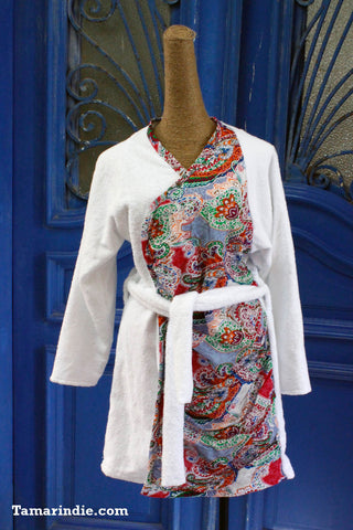 Floral Towel Coat| معطف منشفة ذات نقش الازهار