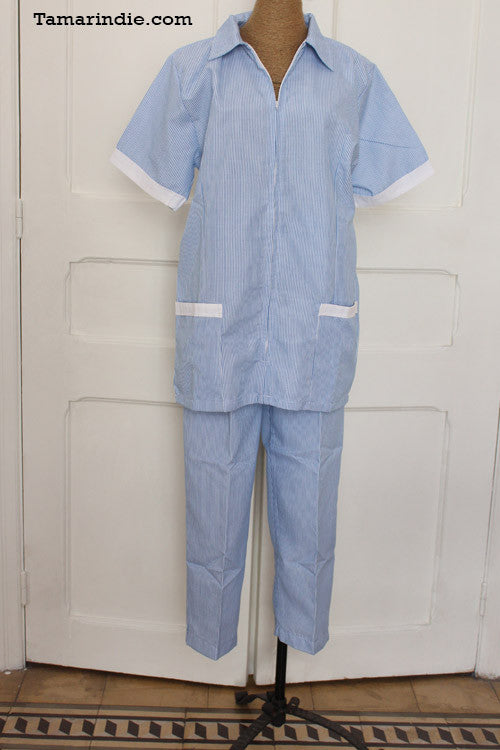 Maid's Uniform with Zipper - Thick Fabric| لباس للخدم ذات سحاب ونسيج سميك