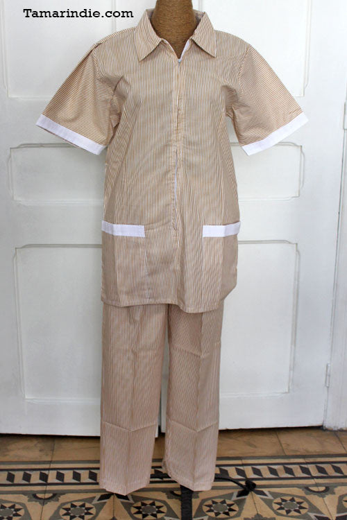Maid's Uniform with Zipper| لباس للخدم ذات سحاب