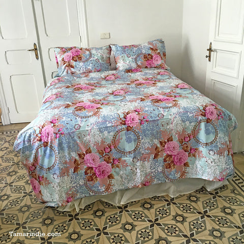 Clouds and Roses Bed Set|طقم مفارش السحاب والورود