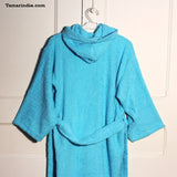 Turquoise Hooded Kids Bathrobe| روب حمام للأطفال لون فيروزي